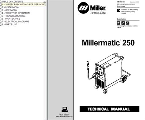 millermatic 255 problems|miller 255 parts manual.